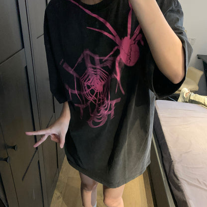 Matching Spider Pink & White Tee Tshirt  - Heartzcore MK Kawaii Store