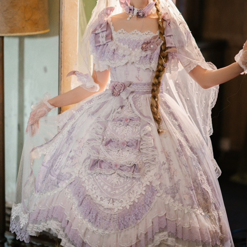 Fairyland Victorian Hime Lolita Pastel Purple Dress ON805 Cospicky