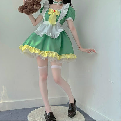 Kawaii Green Spring Maid Dress ON652 MK Kawaii Store