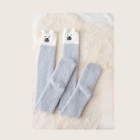Fluffy Friends Animal Winter Long Socks MK18626