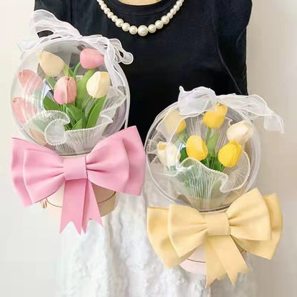 DIY Tulip Bubble LED Flower Bouquet MK18585 MK Kawaii Store