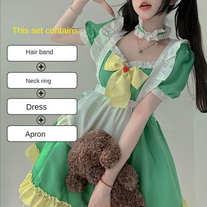 Kawaii Green Spring Maid Dress ON652 MK Kawaii Store