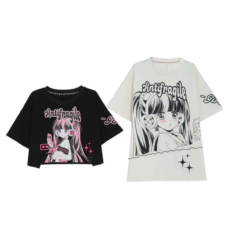 Antifragile Cute Anime Girl T-shirt ON635 KawaiiMoriStore