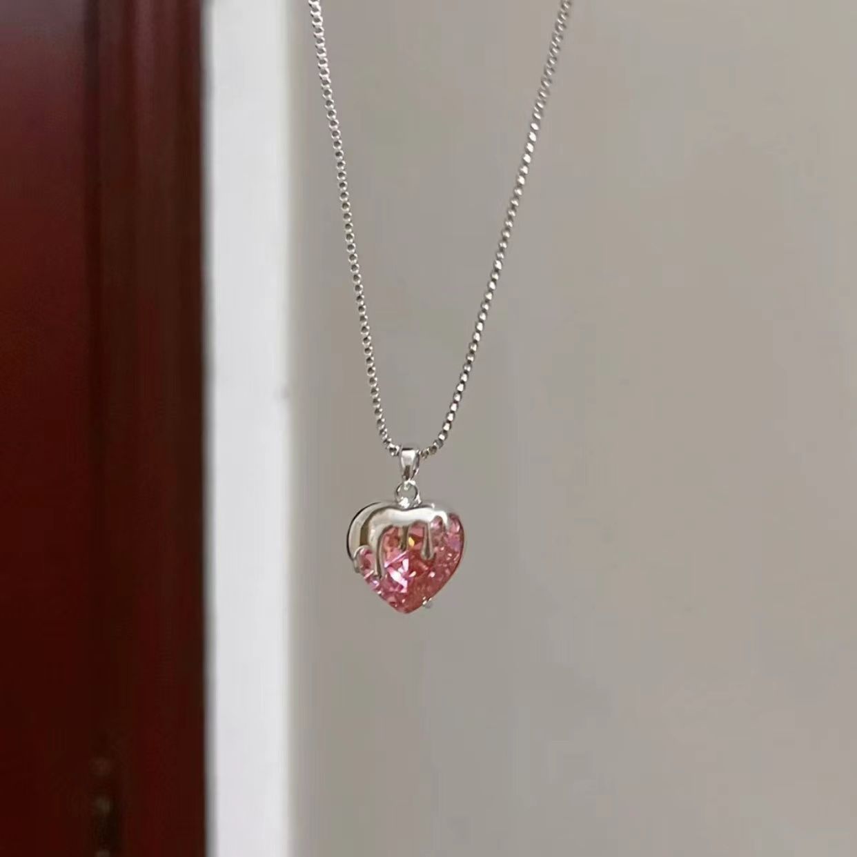 Strawberry Sweetheart Necklace