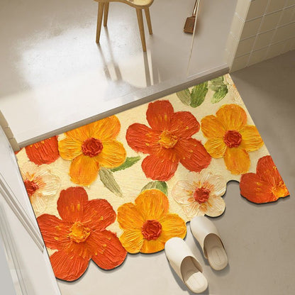 Diatom mud oil painting foot mat bathroom mat MK18671 MK Kawaii Store