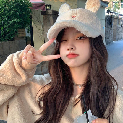 Bunny Rabbit Ear Fluffy Cap MK18988 MK Kawaii Store