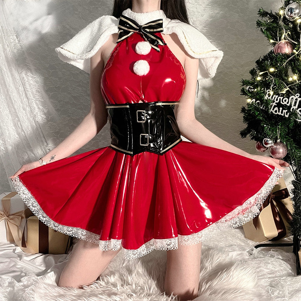 Rabbit Ear Leather Cosplay Dress Susan