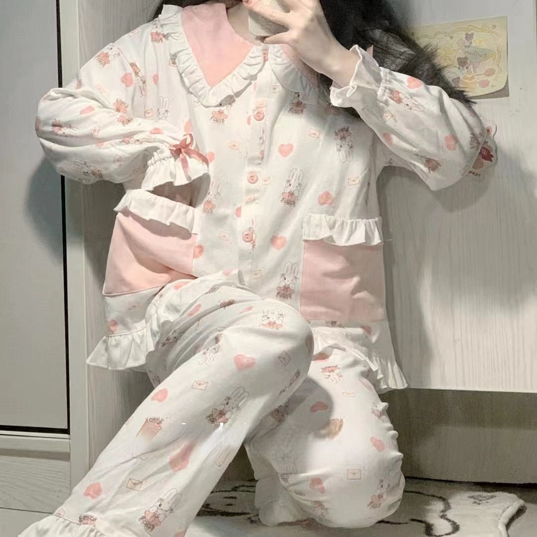 Cute Pink White Bunny Pajama - Kimi
