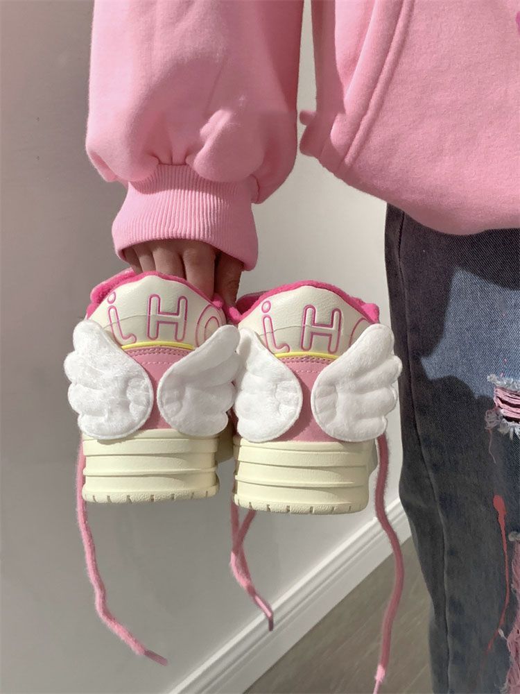 kawaii Angel Wings Sneakers Shoes - Kimi Kimi