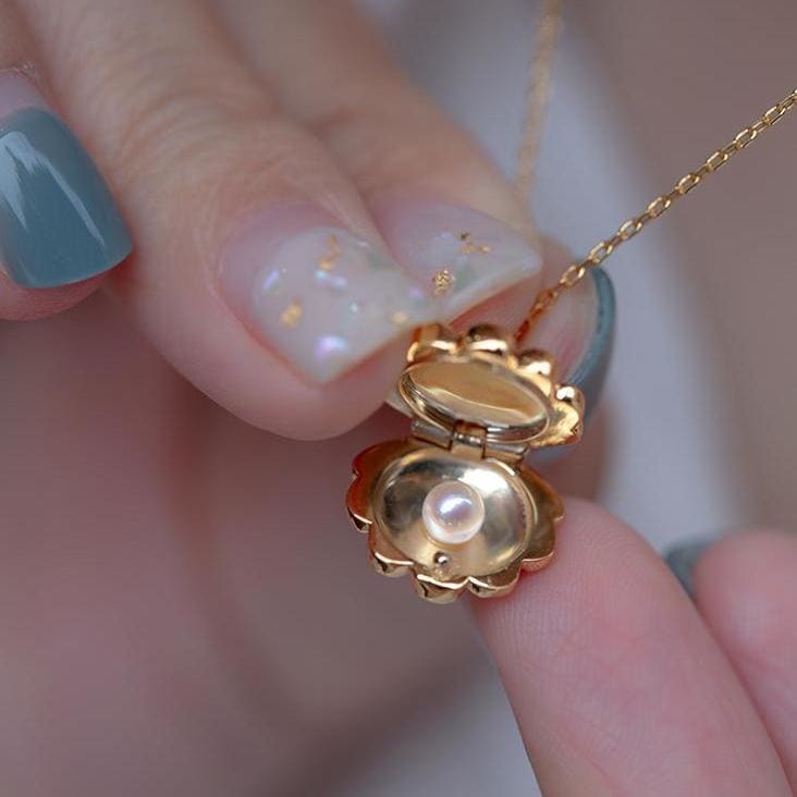 Gold Shell Charm Necklace MK Kawaii Store