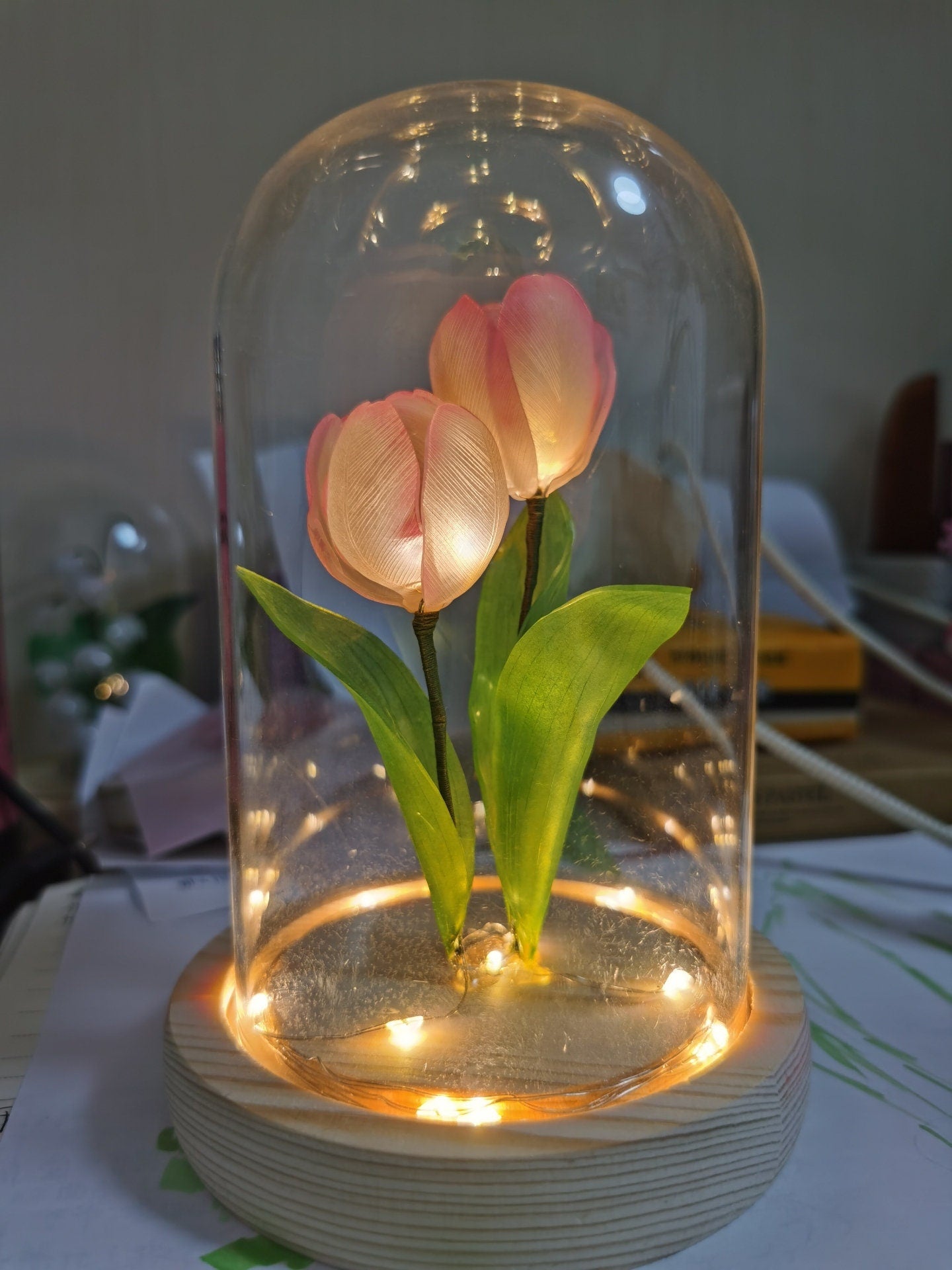 Tulip Flower Lamp Floral Lantern