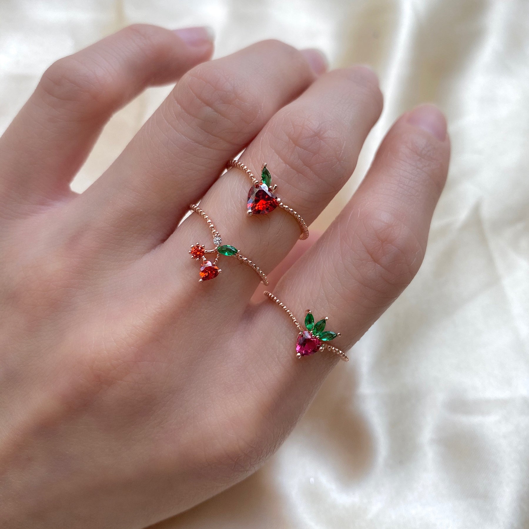 Cherry Ring - Fruit Family MK Kawaii Store