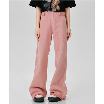 Y2K Style Baggy Long Pink Pants ON621 MK Kawaii Store